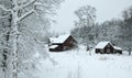 Winter landscape in southern Sweden