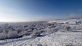 winter landscape of the steppe of Donbass Royalty Free Stock Photo