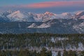 Winter Dawn Rocky Mountain National Park