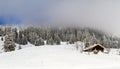 Winter landscape in Switzerland