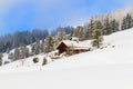 Winter landscape in Switzerland