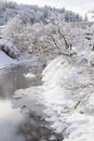 Winter landscape at Takayama in Japan