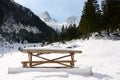 Winter landscape in the Transylvanian Alps Royalty Free Stock Photo