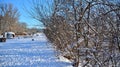 Winter landscape, Winter trees covered with snow. Royalty Free Stock Photo