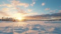 Ethereal Winter Landscape: Serene Villagecore In 32k Uhd