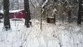 Winter landscape in Uppsala, Sweden Royalty Free Stock Photo