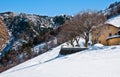 Winter landscape of Val Veddasca Royalty Free Stock Photo
