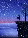 Winter landscape vector