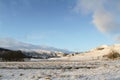 A winter landscape view of the dramatic mountains at Kinloch Rannoch, Perthshire, Scotland, UK. Royalty Free Stock Photo