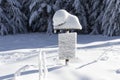 Winter landscape of Vitosha Mountain, Bulgaria