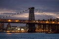 2017 Winter landscape-Williamsburg Bridge Royalty Free Stock Photo