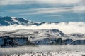 Winter landscape with Wolford Mountain Reservoir Royalty Free Stock Photo