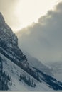 Winter Landscapes Canadian - Snow Covered Peaks near Lake Louise Banff National Park Alberta Canada Royalty Free Stock Photo