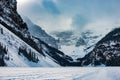 Winter Landscapes Canadian - Snow Covered Peaks near Lake Louise Banff National Park Alberta Canada Royalty Free Stock Photo