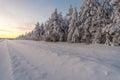 Landscapes in Lapland near Sirkka, Finland