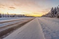 Landscapes in Lapland near Sirkka, Finland