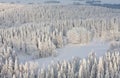 Winter lanscape in Finland Royalty Free Stock Photo