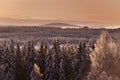 Winter in Lapland, Sweden, Norrbotten Royalty Free Stock Photo