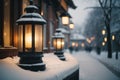 Winter Laterne Royalty Free Stock Photo