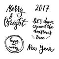 Winter lettering set 2017