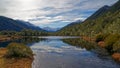 Winter at Lewis Pass Tarn at the northern end of the St James Walkway, New Zealand