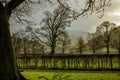 Winter light  on the Ettrick Hills, Caidmuir, Peeblesshire, Scotland Royalty Free Stock Photo