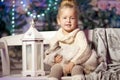 Winter little girl. Smiling child. Cute kid. Royalty Free Stock Photo