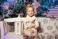 Winter little girl. Smiling child. Cute kid. Royalty Free Stock Photo