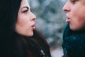 Winter Love Story Royalty Free Stock Photo