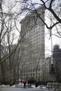 Winter in Madison Square Park - Flatiron in Background