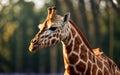 Winter Majesty Portrait of a Majestic Giraffe in the Snowy Wilderness