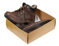 Winter men boots in sale box