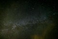 Winter Milky Way with Geminid metero in upper right frame