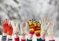 Winter mittens and gloves