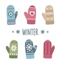 Winter mittens Royalty Free Stock Photo