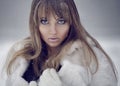 Winter model portrait Royalty Free Stock Photo