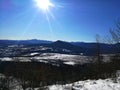 The winter mountain in Adygeya