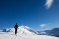 Winter mountain climbing Royalty Free Stock Photo