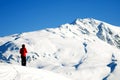 Winter mountain climbing Royalty Free Stock Photo