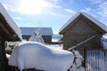 Winter in the mountain countryside