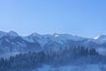 winter mountain landscape in the Alps Royalty Free Stock Photo