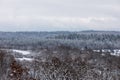 Winter mountain landscape, Forrest in Hessen Germany