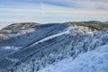 Winter mountain landscape Pustevny-Beskydy Royalty Free Stock Photo