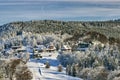 Winter mountain landscape Pustevny-Beskydy Royalty Free Stock Photo