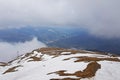 Winter mountain landscape in Sinaia, Romania Royalty Free Stock Photo