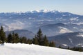 Winter mountain landscape . Ski resort Kubinska Hola; Slovakia. Royalty Free Stock Photo
