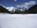 Winter mountain panorama in Seefeld, Tyrol, Austria Royalty Free Stock Photo