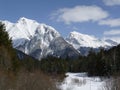 Winter mountain panorama in Seefeld, Tyrol, Austria Royalty Free Stock Photo