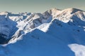 Winter mountain in Poland from Tatras - Kasprowy Wierch Royalty Free Stock Photo