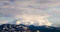 Winter mountain range landscape of Yukon T Canada